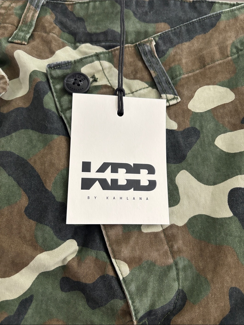 KBB by KAHLANA Women's Mid-Rise Straight Leg 'The Cargo Jogger' - Dark Camo - Picture 5 of 7